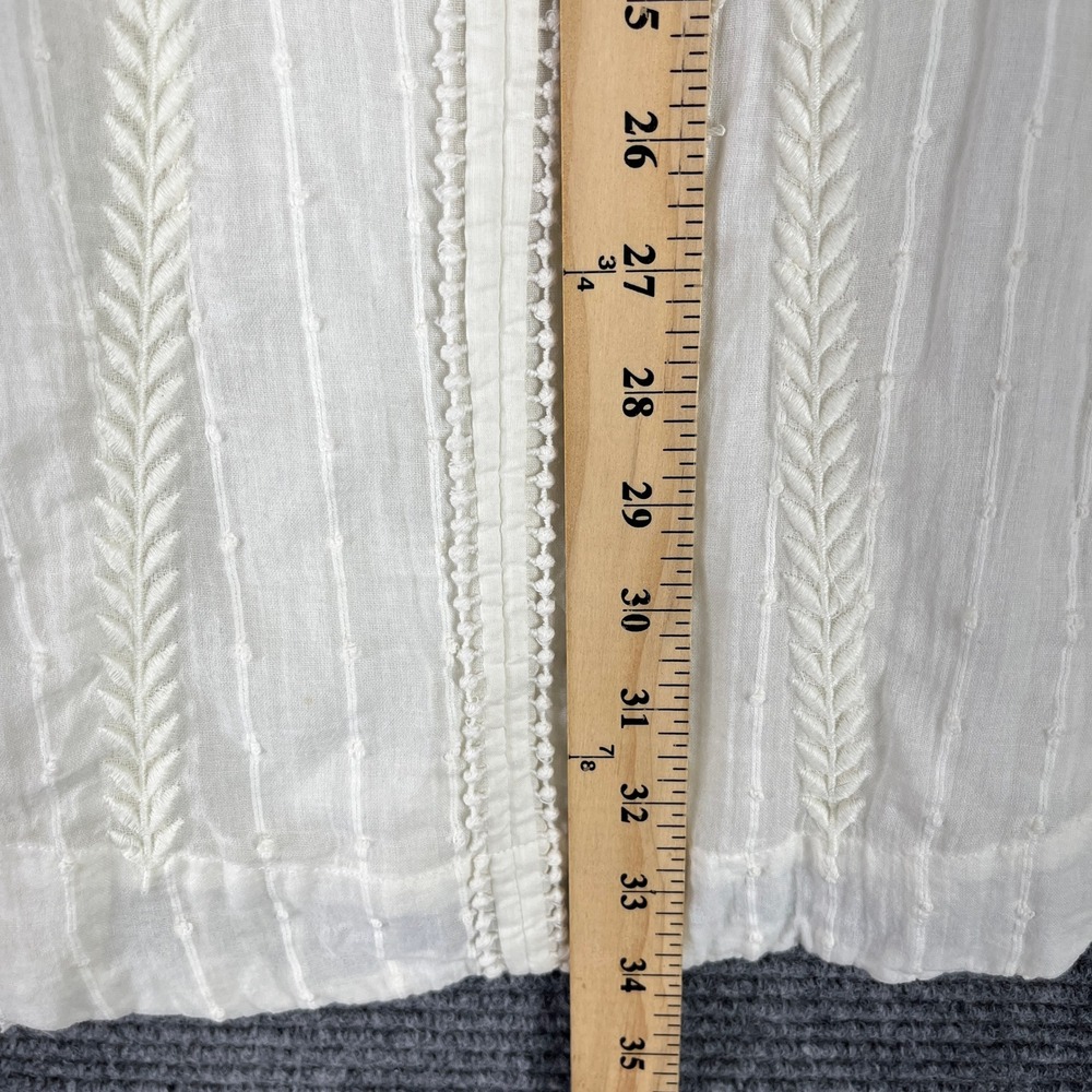 Free People Boho Cottagecore Coquette Ruffle Mini Dress Women Sz 0 - Picture 12 of 15